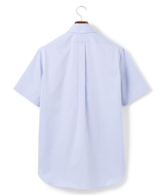 J.PRESS MEN 【PREMIUM PLEATS / 形態安定】ピンオックス 半袖シャツ / B.D. ダルブルー系
