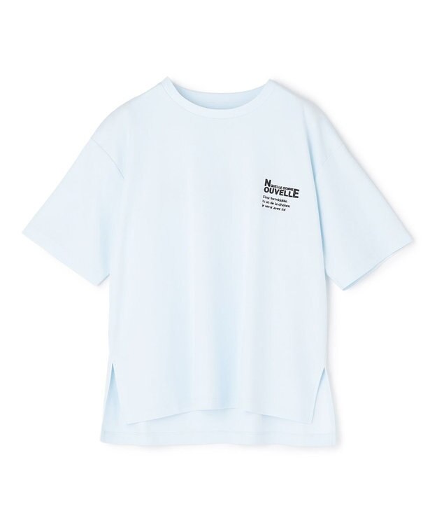 UNFILO BEAUTY FORM-T cotton ロゴ ハーフスリーブ Tシャツ ライトブルー