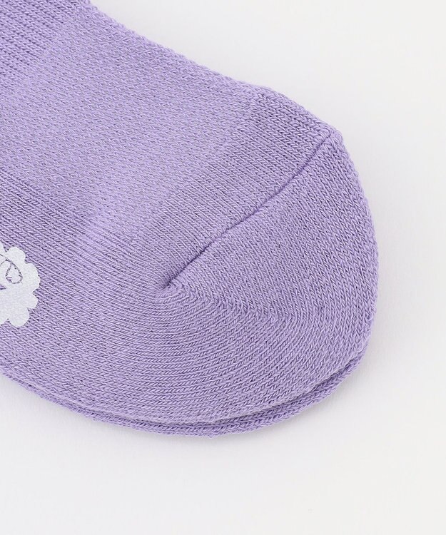 PW CIRCULUS 【WOMEN】【土踏まずをサポート】ロゴ ミドルソックス ラベンダー