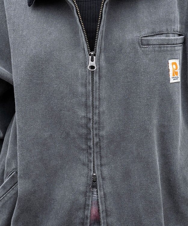 WEGO ワーカーズWジップブルゾン ブラック中濃色