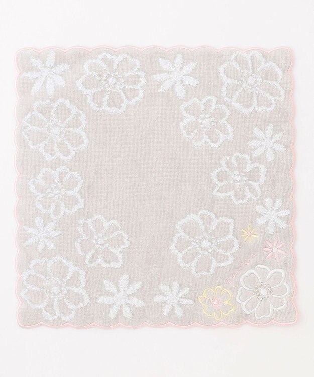 TOCCA WHITE BOUQUET TOWELCHIEF タオルハンカチ ライトグレー系