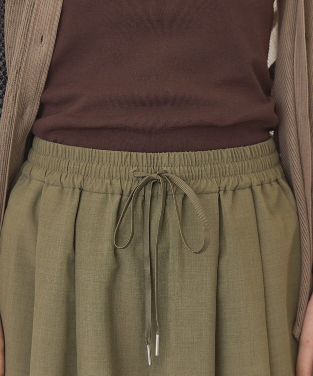 AMERICAN HOLIC 【マルチ機能】ドライタッチワイドパンツ Khaki