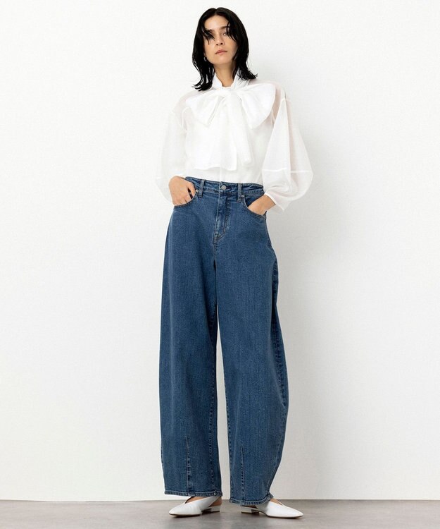 NAVE 【Nave・手洗い可】オーガンジーブラウス ホワイト系