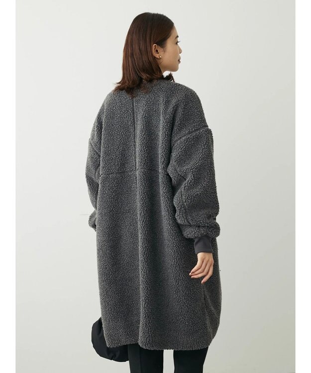 Green Parks ロングボアコート Charcoal Gray