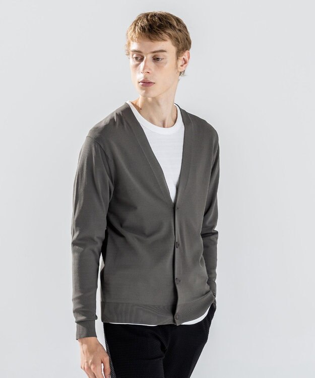 JOSEPH HOMME 【ストレッチ】リュクスレーヨン　カーディガン ダークグリーン系