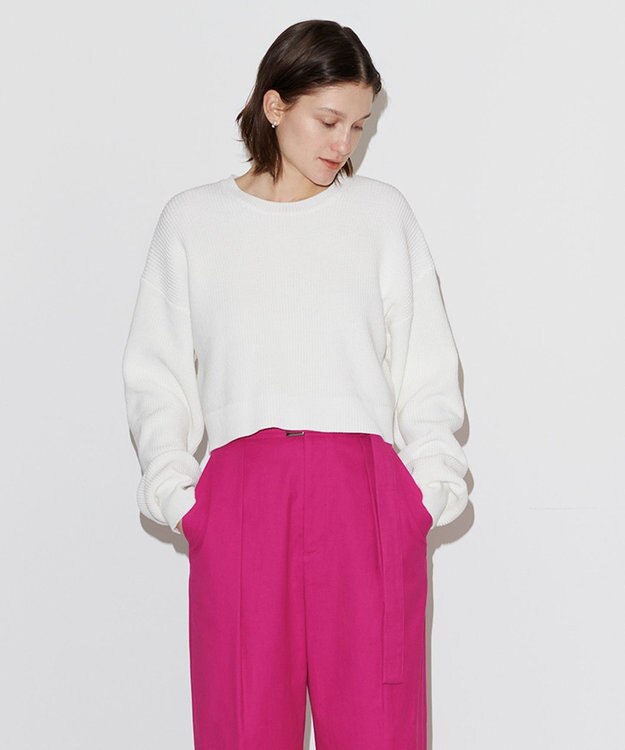 NAVE 【Nave 　洗える】ルピナス コットンニットトップス アイボリー系