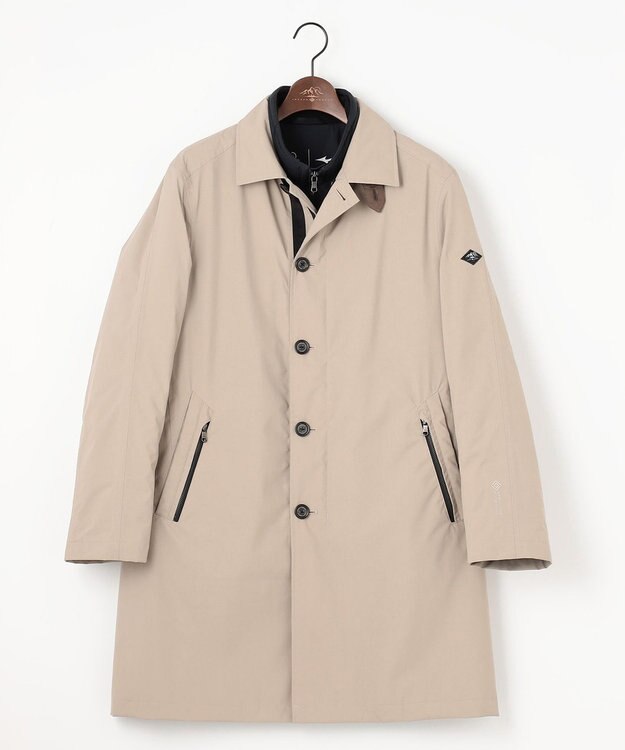 JOSEPH ABBOUD MOUNTAIN 【雑誌掲載/防風/撥水/3WAY】 ミズノコラボ　WIND STOPPER BY GORE-TEX LABS　ダウン コート ベージュ系