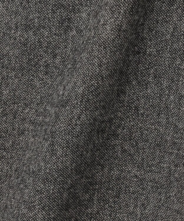 ANY L 【洗濯機可能/ウエストゴム】ライトツイード ワイドパンツ ライトグレー