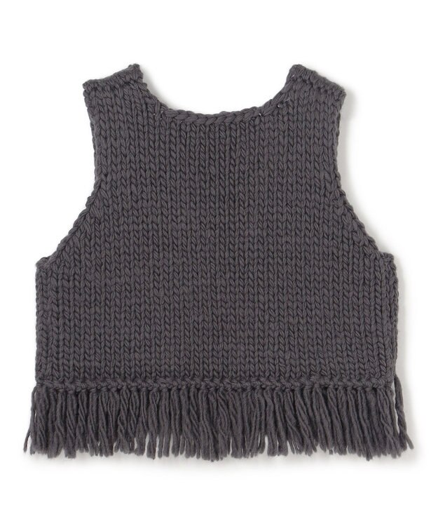 uncrave ハンドニット ジレ スレート