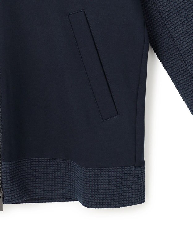 JOSEPH HOMME 【オリジナル素材】ライトタックジャージー ジップアップブルゾン ネイビー系