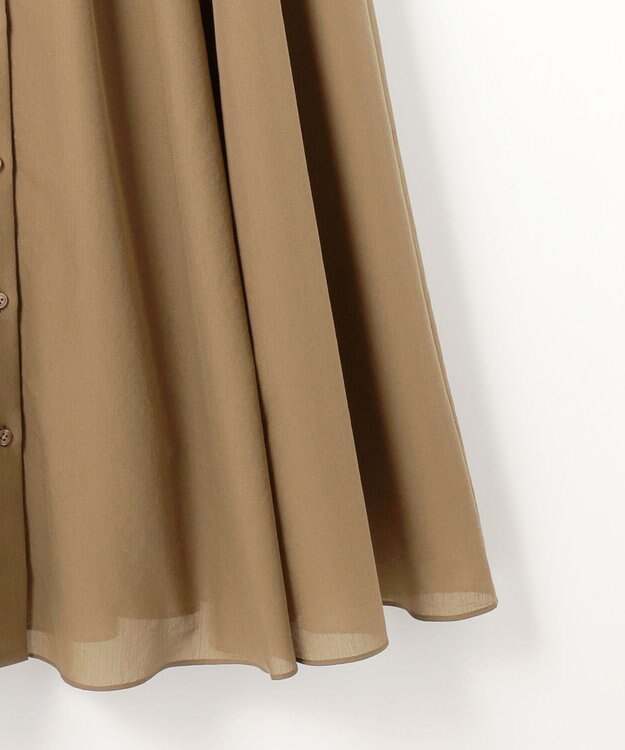 自由区 シアーボイルシャツ ワンピース ブロンズ