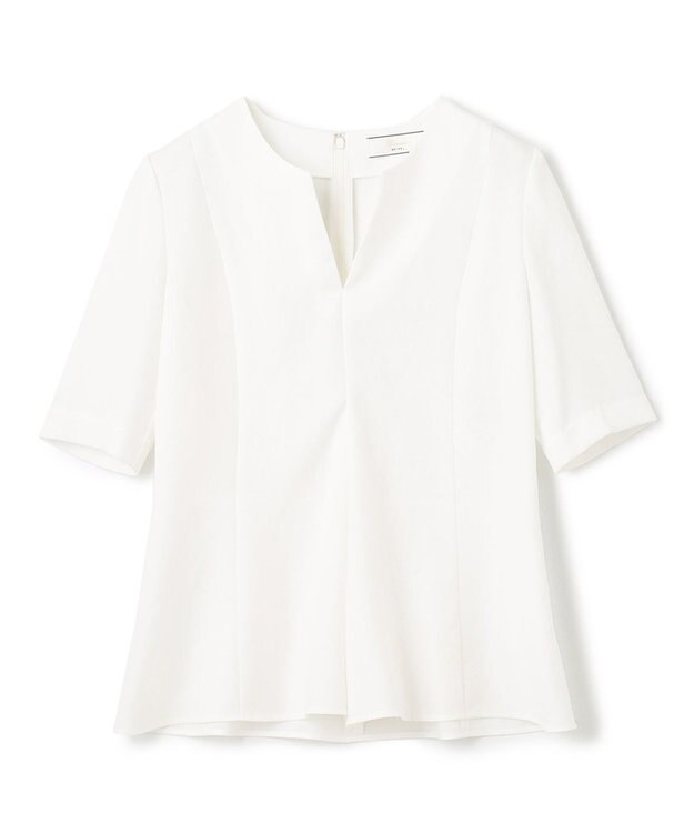 BEIGE， CAROLE / ペプラムブラウス White×Sand