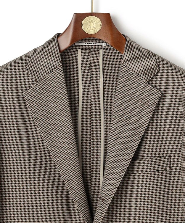 J.PRESS MEN 【J.PRESS ORIGINALS】【UNISEX】Wool Polyester Gunclub Check 3B Jacket / Baggy-Fit ベージュ系3
