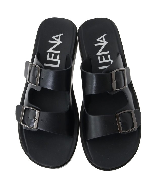 Green Parks ・ＬＥＮＡ　バックル付サンダル Black