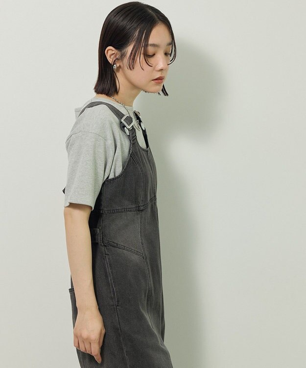 Green Parks ・ＳＵＧＡＲ　ＳＰＯＯＮ　デニムコルセットオールインワン Black