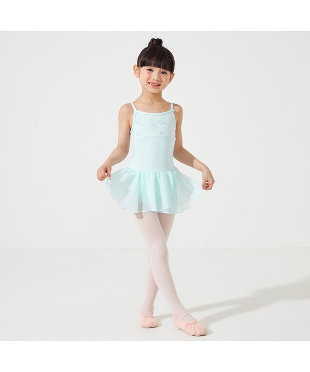 Chacott スカート付レオタード ベビーブルー