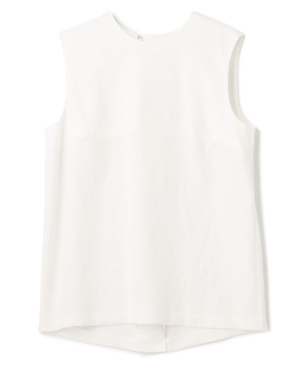 BEIGE， CAROLE / クルーネックブラウス White×Sand