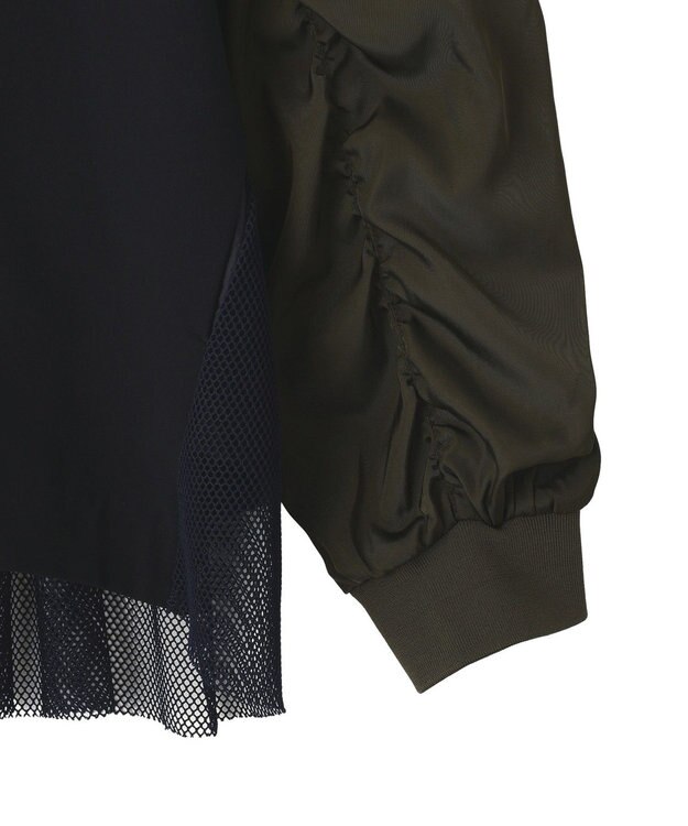 YECCA VECCA 異素材MIXテーラードジャケット Navy