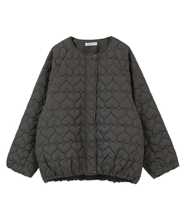 Green Parks ・ｓｗｉｎｇ　ｂｙ　ハートキルトコクーンブルゾン Charcoal Gray