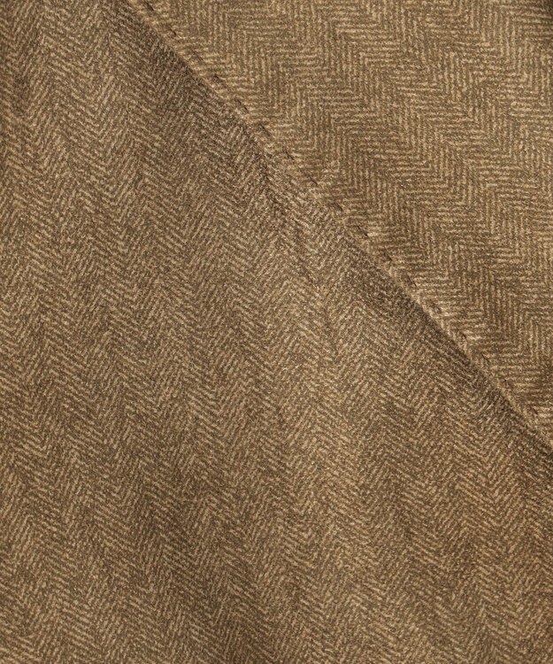 JOSEPH ABBOUD 【ストレッチ】ヘリンボンスウェード ジャケット キャメル系