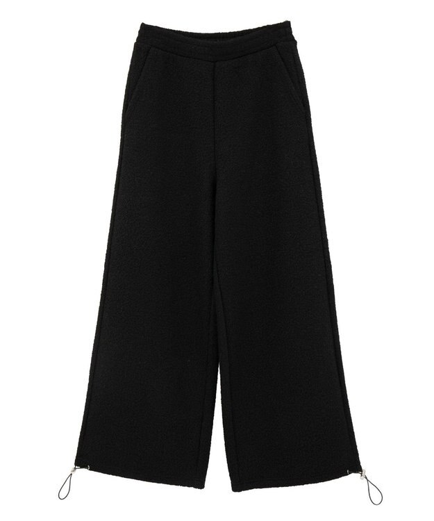 CRAFT STANDARD BOUTIQUE ブークレ風カットソーパンツ Black