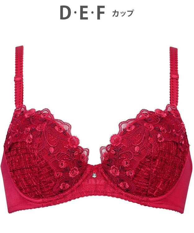 Wing ブラジャー Wing Lesiage 自然なまるみシルエット ソフトなつけごこち 【2960シリーズ】 ブラ PB2960 ウイング／ワコール レッド