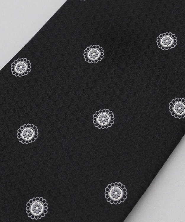 GOTAIRIKU 【日本製】西陣ネクタイ_小紋柄 ブラック系4