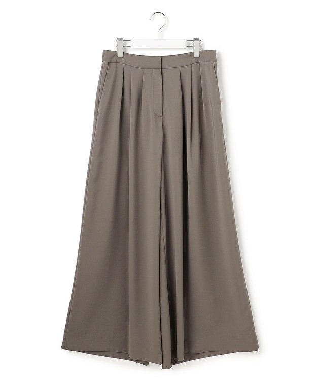 ICB 【先行予約】 ドレープツイル ボリュームワイドパンツ スティールカーキ