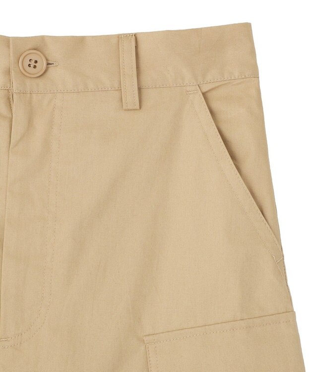 earth music&ecology ミリタリーリメイク風スカート Beige