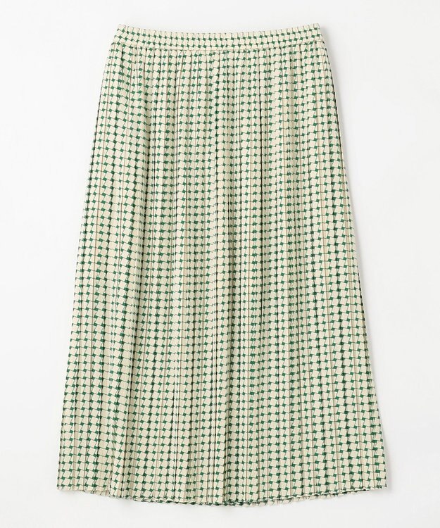 ANY スクエアプリントスカート グリーン系