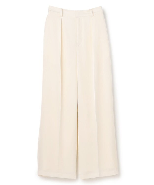 uncrave ライトダブルサテン ワイドパンツ オフ