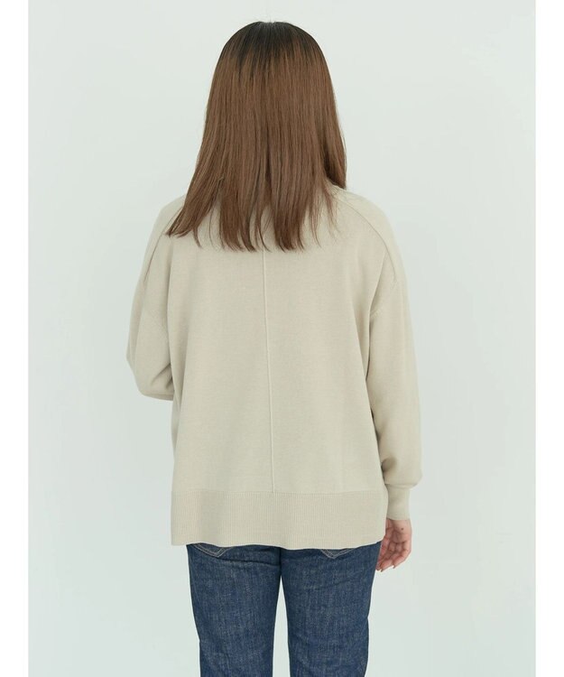 AMERICAN HOLIC ＵＶカットミディニットカーディガン Gray Beige