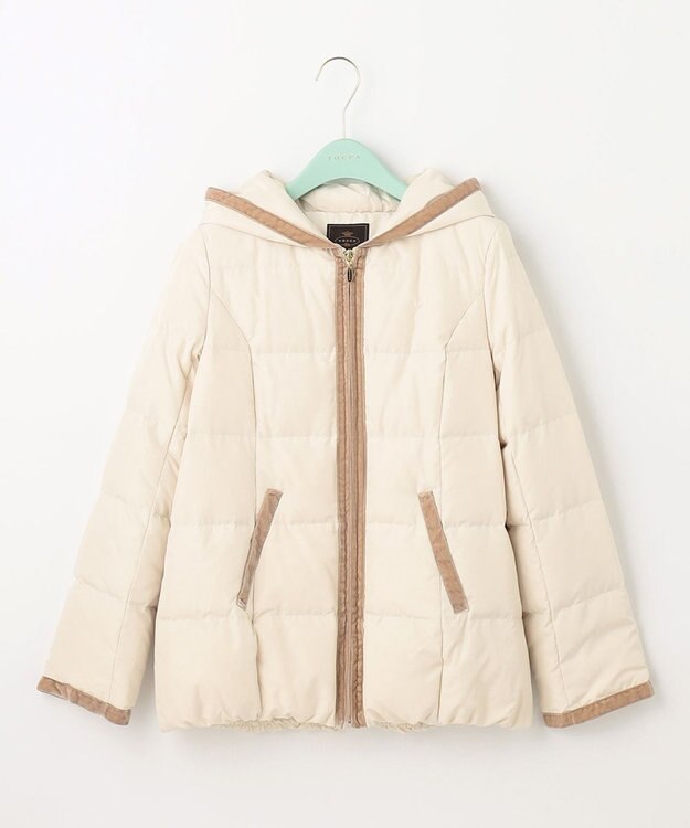 TOCCA HOLIDAY ショートダウンコート アイボリー系