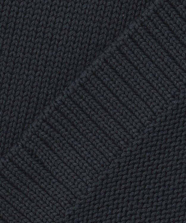 23区 【洗える】コットンストレッチリリヤーン  ニットベスト ネイビー系