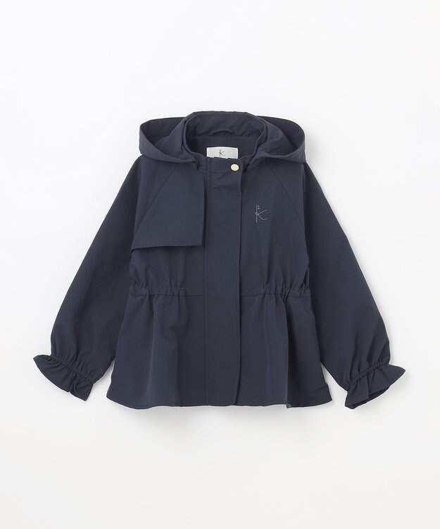 組曲 KIDS 【110-140cm】【撥水】ケープド マウンテンパーカー ネイビー系