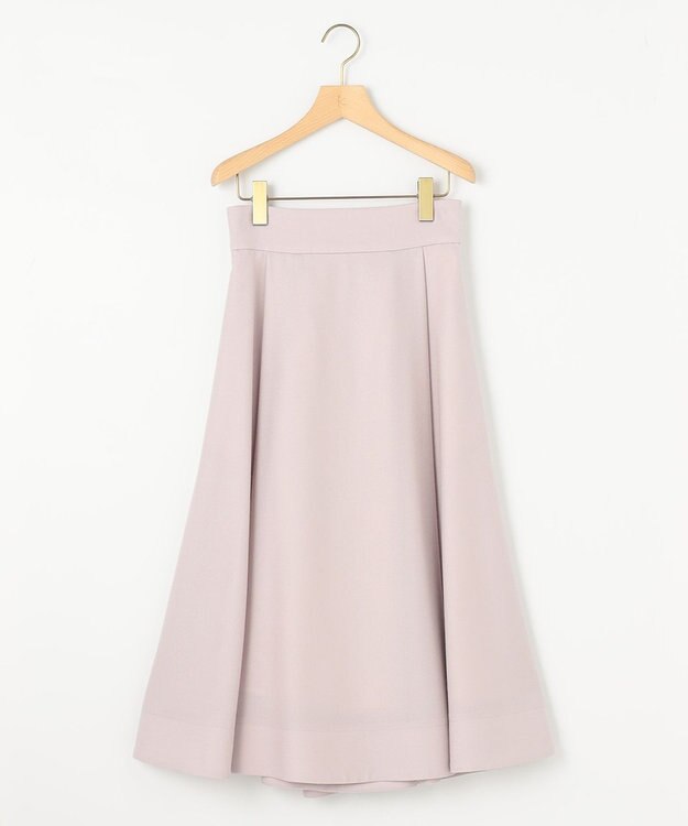 組曲 【WEB一部店舗限定】ウールジョーゼット フレアスカート ローズ系