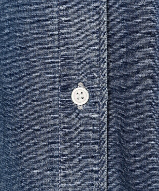 ANY L シアーデニムオーバーシャツ フェードインディゴ