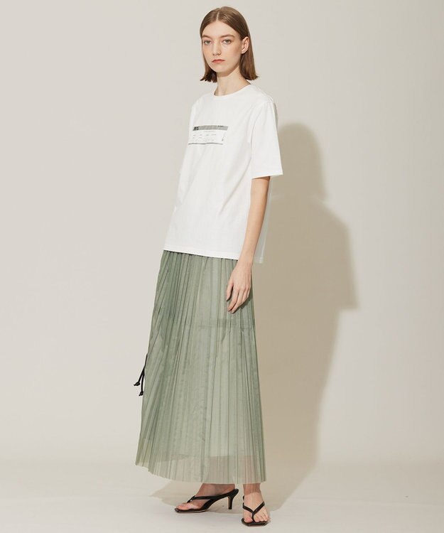 ICB 【接触冷感・UVケア・洗える】ロゴＴＥＥ カットソー オフホワイト系