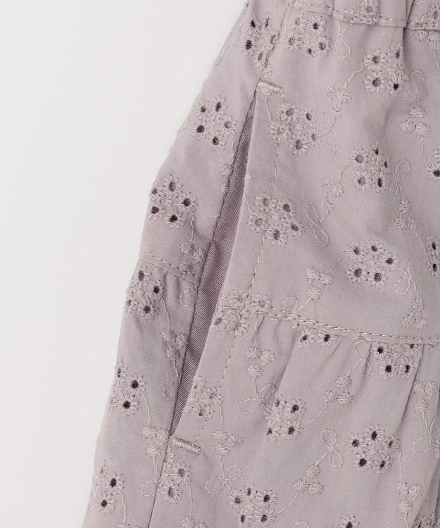 ANY KIDS オーバーレースキュロット ラベンダー系