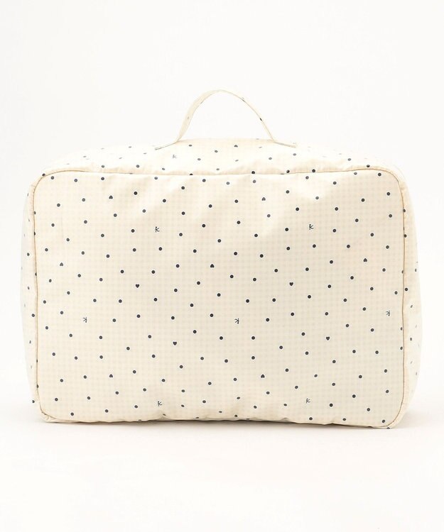 組曲 KIDS gingham K heart トラベルバッグL ベージュ系5