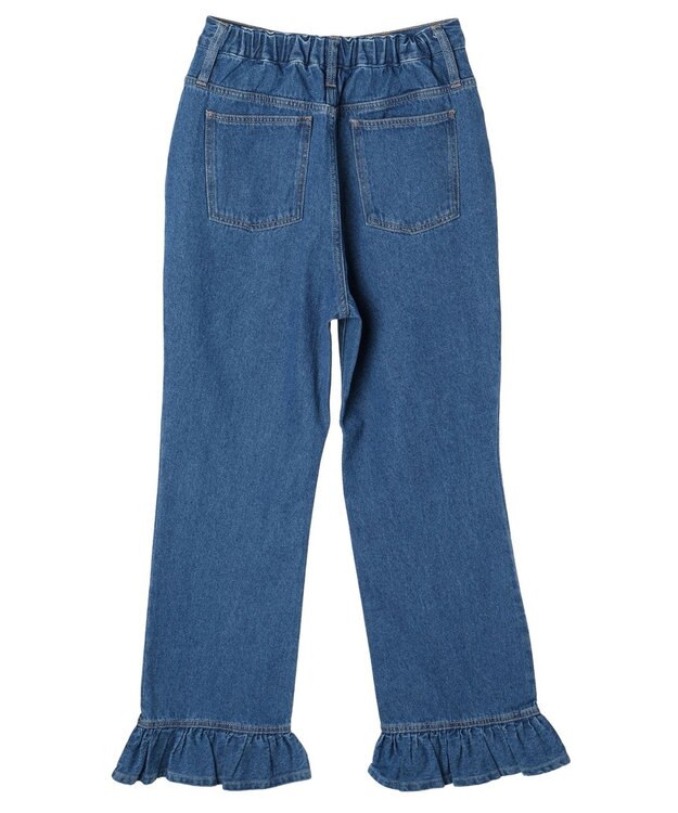 Green Parks ・Ｄｏｕｂｌｅ　Ｆｌａｇｓ　スソフリルストレートデニム Indigo