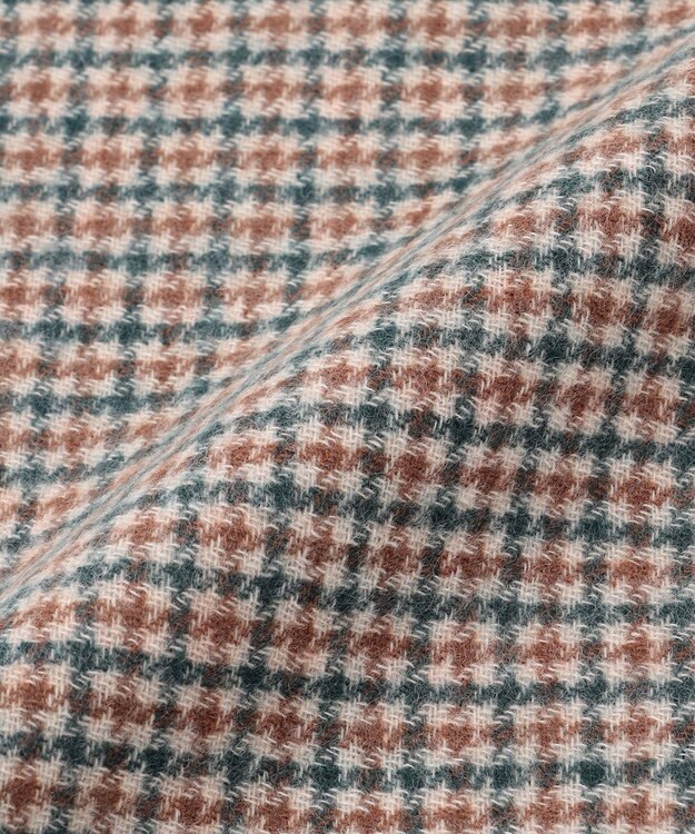 J.PRESS MEN リバーシブルカシミヤ チェックマフラー ベージュ系3