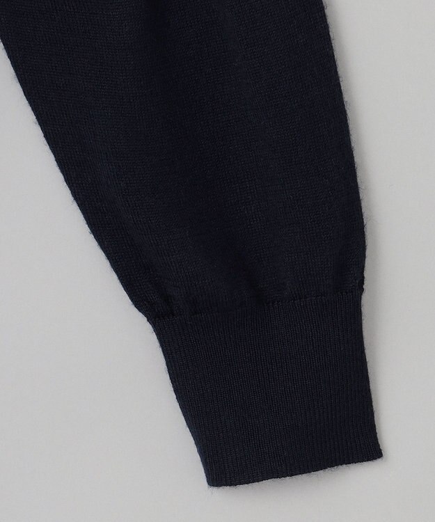 GOTAIRIKU 【ベーシックニット】ハイゲージＶネック ニット ネイビー系