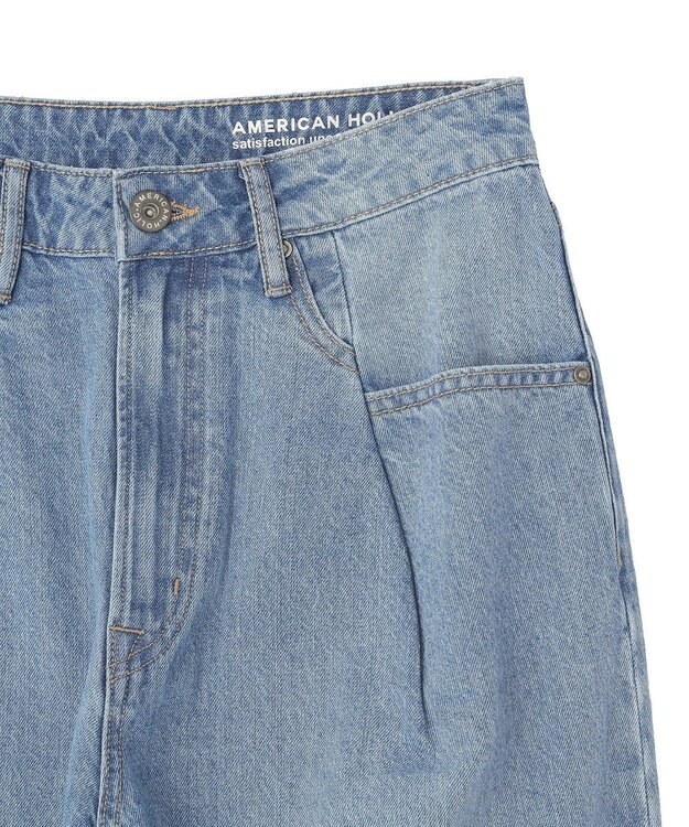 AMERICAN HOLIC ミドルオンスロールアップデニムパンツ Light Indigo