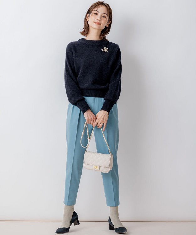 組曲 FOXミックス ニット ブラック系