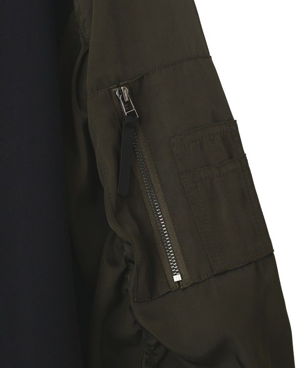 YECCA VECCA 異素材MIXテーラードジャケット Navy