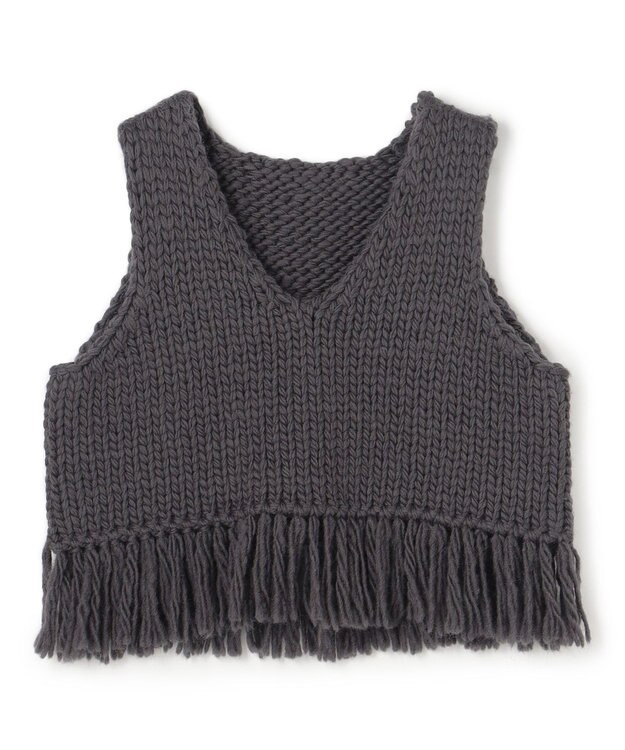 uncrave ハンドニット ジレ スレート