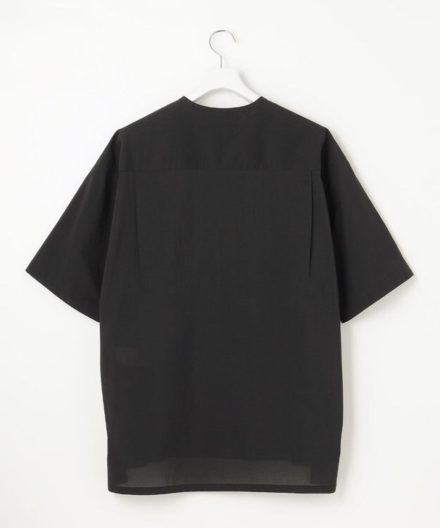 UNFILO MENS 【撥水】コットン ヘンリーシャツ [23年春夏商品] ブラック