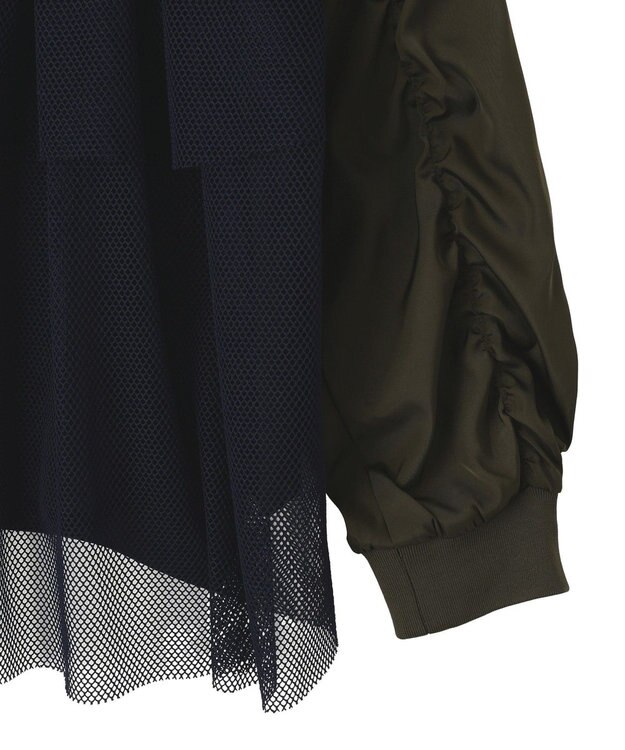 YECCA VECCA 異素材MIXテーラードジャケット Navy