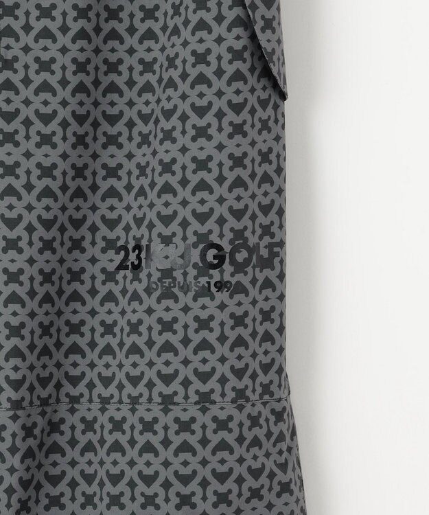 23区GOLF 【MEN】モノグラム レインパンツ  2WAYストレッチ 透湿防水 防風 撥水 ポケッタブル ブラック系5